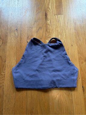 girlfriend collective Lavender-Gray High Neck Sports Bra